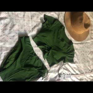 New Robin Piccone Ava Knot Front Bikini & Bottom